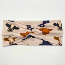 Load image into Gallery viewer, Cows of Fall Twist Headband