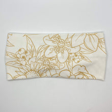 Load image into Gallery viewer, Never Old White-n-Gold Twist Headband