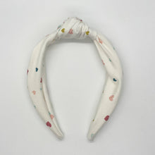 Load image into Gallery viewer, Heart Confetti Top Knot Headband