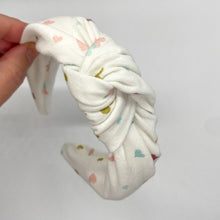 Load image into Gallery viewer, Heart Confetti Top Knot Headband