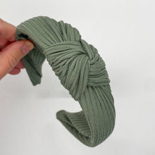 Load image into Gallery viewer, Sage Top Knot Headband