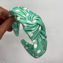 Load image into Gallery viewer, Spearmint Top Knot Headband