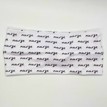 Load image into Gallery viewer, Nurse Script Twist Headband