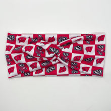 Load image into Gallery viewer, Checkered Badgers Twist Headband
