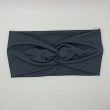 Load image into Gallery viewer, Charcoal Grey Twist Headband