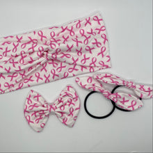 Load image into Gallery viewer, Pink Ribbon Twist Headband