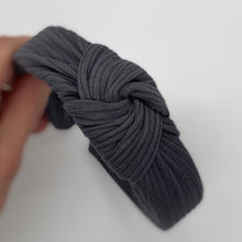 Load image into Gallery viewer, Charcoal Top Knot Headband