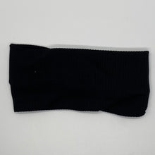 Load image into Gallery viewer, Ribbed Black Twist Headband