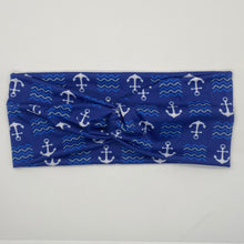 Load image into Gallery viewer, Anchors Aweigh Twist Headband