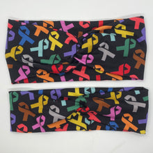 Load image into Gallery viewer, Black (SKINNY ONLY) Multicolor Ribbon Twist Headband