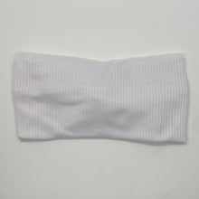 Load image into Gallery viewer, Ribbed White Twist Headband