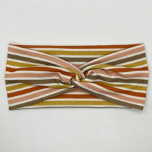 Load image into Gallery viewer, Ribbed Warm Stripes Twist Headband
