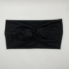 Load image into Gallery viewer, Black Snug Fit Twist Headband
