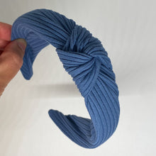 Load image into Gallery viewer, Light Denim Top Knot Headband

