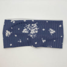 Load image into Gallery viewer, Ribbed Steel Flowers Twist Headband
