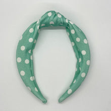 Load image into Gallery viewer, Spearmint Top Knot Headband
