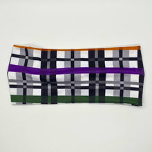 Load image into Gallery viewer, Midnight Harvest Plaid Twist Headband
