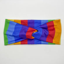 Load image into Gallery viewer, Bold Rainbow Twist Headband
