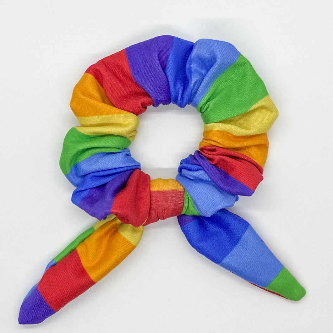 Bold Rainbow Scrunchie