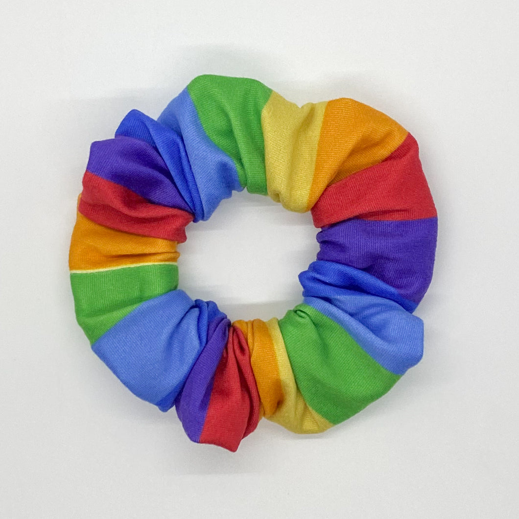 Bold Rainbow Scrunchie