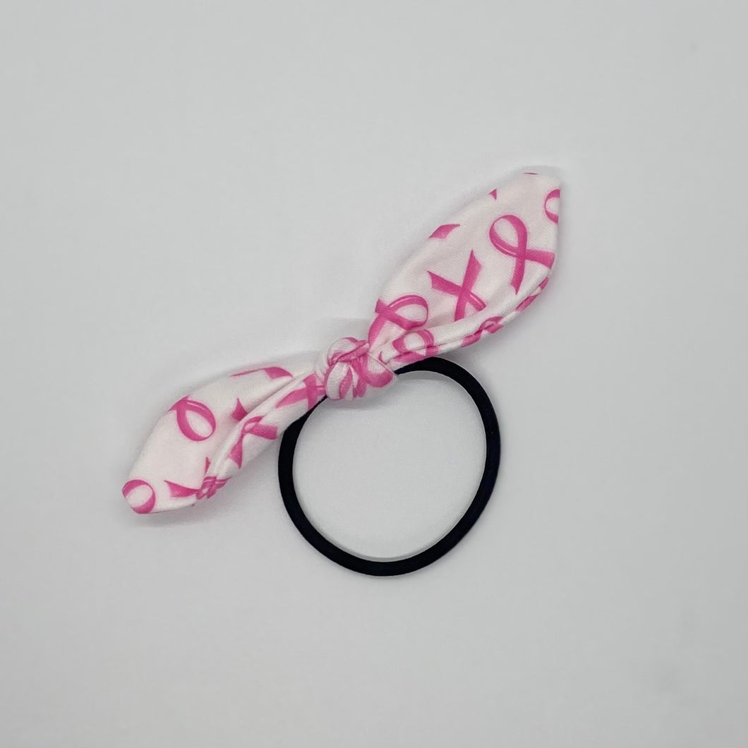 Pink Ribbon Hair Tie