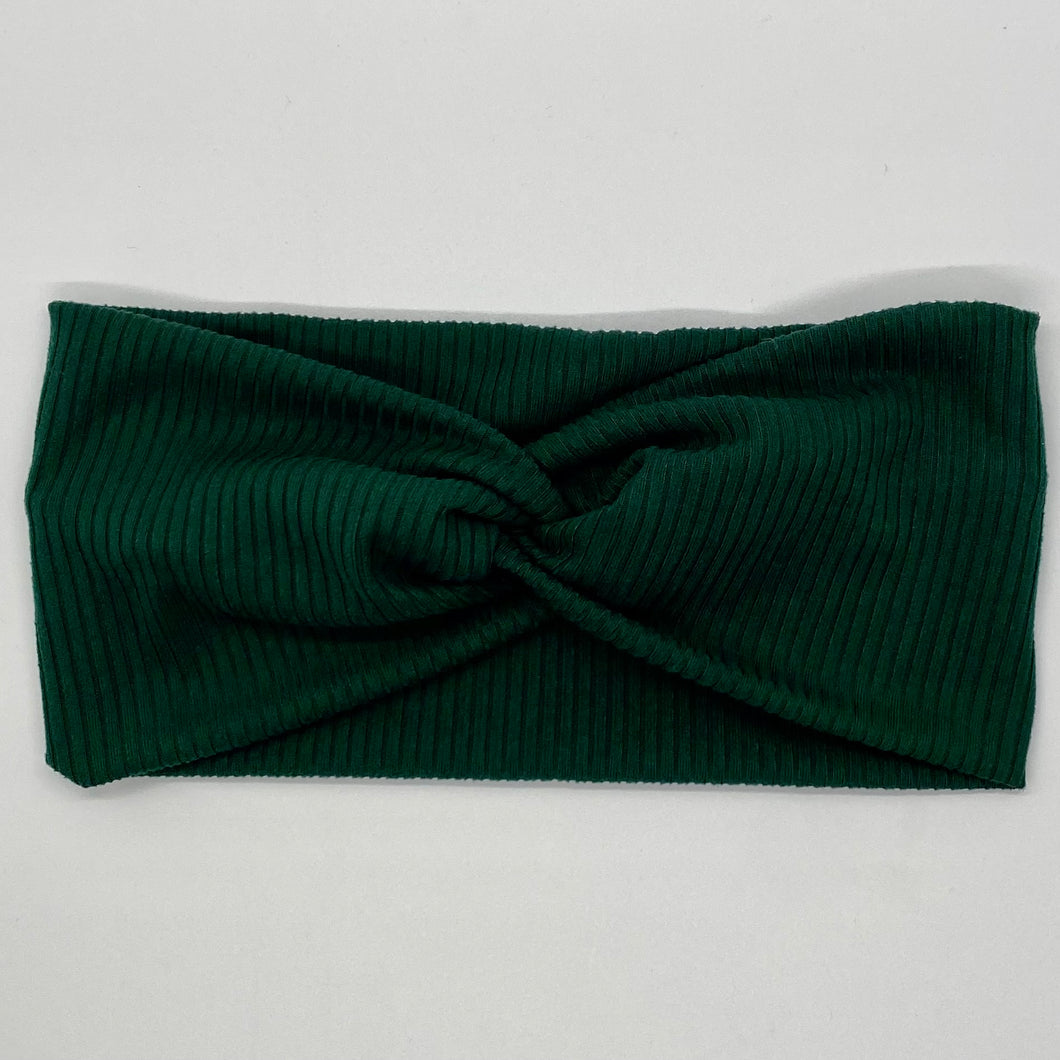 Ribbed Forest Twist Headband