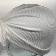 Load image into Gallery viewer, Ribbed White Head Wrap
