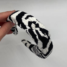 Load image into Gallery viewer, Zebra Top Knot Headband
