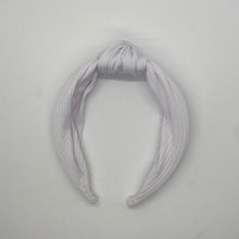 Load image into Gallery viewer, White Top Knot Headband
