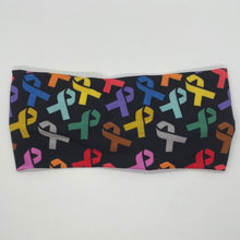 Load image into Gallery viewer, Black (SKINNY ONLY) Multicolor Ribbon Twist Headband
