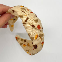 Load image into Gallery viewer, Fall’n Leaves Top Knot Headband

