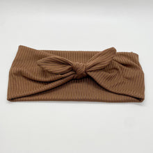 Load image into Gallery viewer, Ribbed Cocoa Twist Headband
