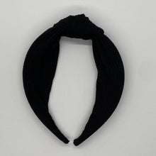 Load image into Gallery viewer, Black Top Knot Headband
