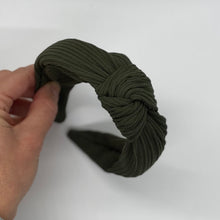 Load image into Gallery viewer, Olive Top Knot Headband
